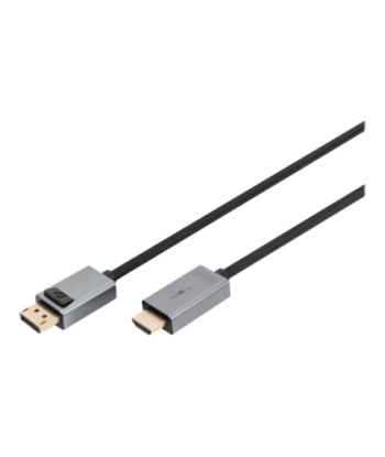 Digitus 4K DisplayPort Adapter Cable, DP - HDMI Type A | DB-340202-018-S | 1.8 m