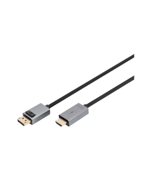 Digitus 4K DisplayPort Adapter Cable, DP - HDMI Type A | DB-340202-018-S | 1.8 m
