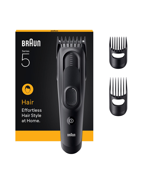 Braun Hair Clipper, HC5530 Series 5, Cordless, Number of length steps 17, Black