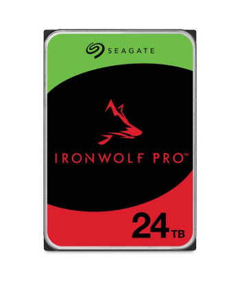 HDD SEAGATE IronWolf Pro 24TB SATA 512 MB 7200 rpm Discs/Heads 10/20 3,5" ST24000NT002