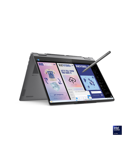 Lenovo Yoga 7 2-in-1 14ILL10, Luna Grey, 14", OLED, Touchscreen, WUXGA, 1920 x 1200 pixels, Intel Core Ultra 7, 256V, 16 GB