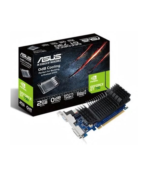 Asus, GF GT730-SL-2GD5-BRK, NVIDIA, 2 GB, GeForce GT 730, GDDR5, Cooling type Passive, DVI-D ports quantity 1, HDMI ports