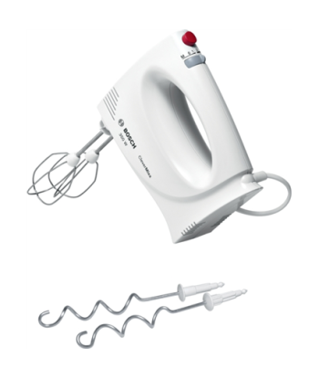 Bosch Hand Mixer MFQ3030 Hand Mixer 350 W Number of speeds 4 Stainless steel/Plastic Turbo mode White