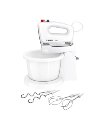Bosch, Mixer, CleverMixx MFQ2600G, Mixer with bowl, 375 W, Number of speeds 4, Turbo mode, White