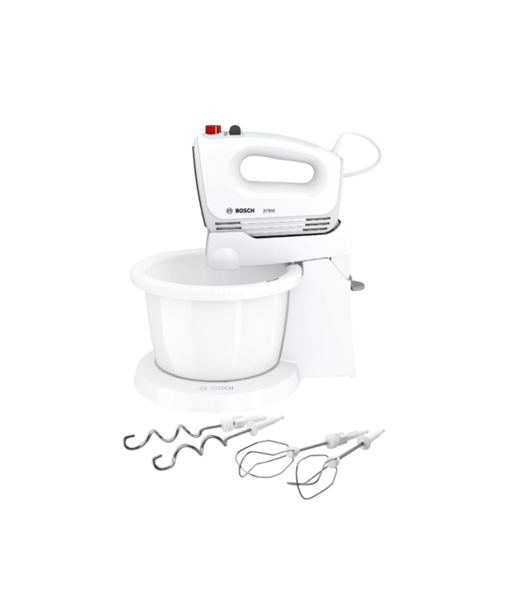 Bosch, Mixer, CleverMixx MFQ2600G, Mixer with bowl, 375 W, Number of speeds 4, Turbo mode, White