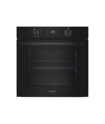 INDESIT Oven, IO K55C B, 71 L, Electric, Catalytic, Electronic, Height 59.5 cm, Width 59.5 cm, Black