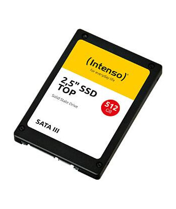 SSD INTENSO 512GB SATA 3.0 SLC Write speed 500 MBytes/sec Read speed 520 MBytes/sec 2,5" 3812450