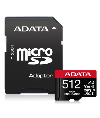 MEMORY MICRO SDXC 512GB W/AD./AUSDX512GUI3V30SHA2-RA1 ADATA