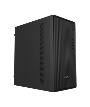 FSP Case, S120, Black, Mid Tower, Power supply included No