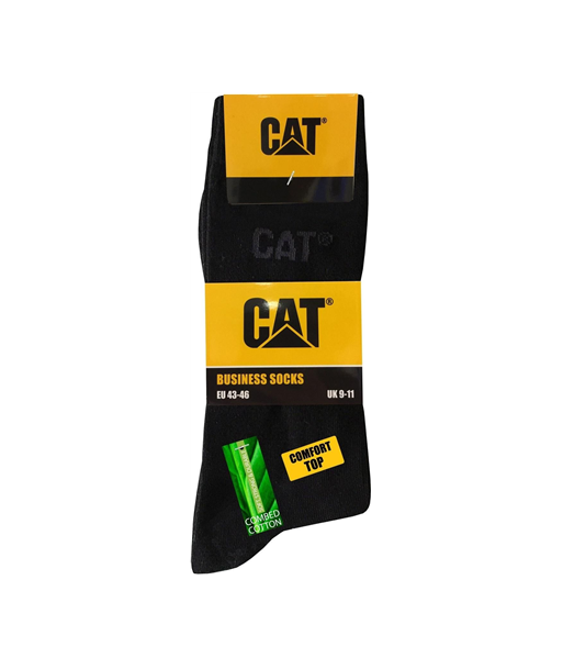 CAT Socks, Size 43/46 EU, 5 pairs | Black
