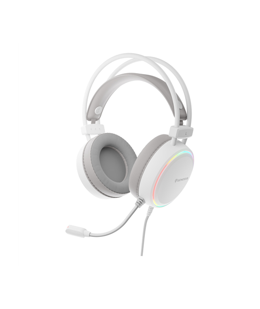 Genesis RGB Gaming Headset, Neon 613 G2, Wired, Over-ear, Microphone, White