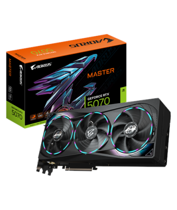 Gigabyte AORUS GeForce RTX 5070 MASTER 12G, NVIDIA, 12 GB, GeForce RTX 5070, HDMI ports quantity 1, PCI-E 5.0