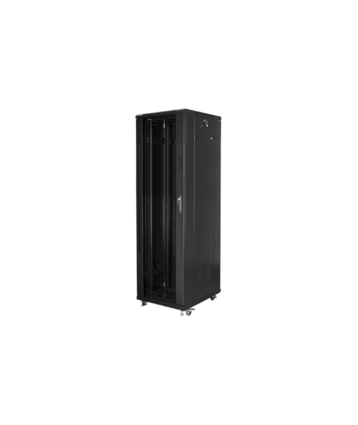 Lanberg, Rack cabinet 19" free-standing 42U/600x1000 (flat pack) with mesh door lCD V2, FF01-6042-23BL, Black
