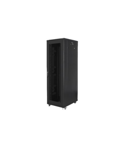 Lanberg, Rack cabinet 19" free-standing 42U/800x800 (flat pack) with mesh door, FF01-8842-23B, Black