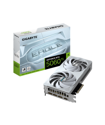 Gigabyte GeForce RTX 5060 Ti EAGLE OC ICE 8G, NVIDIA, 8 GB, GeForce RTX 5060 Ti, GDDR7, HDMI ports quantity 1, PCI-E 5.0