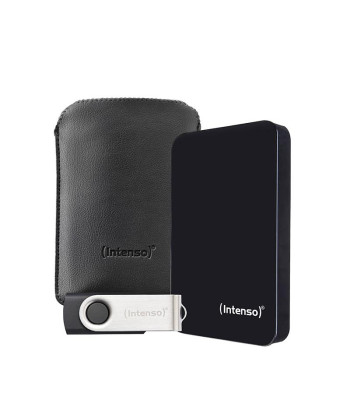 Intenso Внешний HDD 1TB + USB Флешка 64GB USB 3.2 Черный 6023690