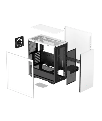 Deepcool, MID TOWER CASE, CH510, Side window, White, Mid-Tower, Power supply included No, ATX PS2