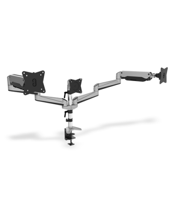 Digitus Desk Mount, Triple Monitor Gas Spring Mount DA-90363, Adjustable Height, Tilt, Swivel, 15-27", Maximum weight