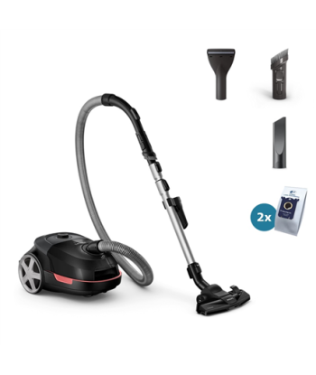 Tolmuimeja Philips, XD5123/10 Series 5000, Bagged, Power 900 W, Dust capacity 4 L, Black