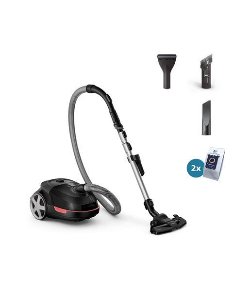 Tolmuimeja Philips, XD5123/10 Series 5000, Bagged, Power 900 W, Dust capacity 4 L, Black
