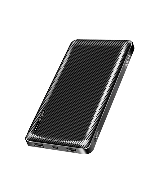 Logilink LogiLink | Power bank | 10000 mAh | Total 2: 2 x USB | Black