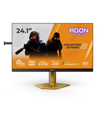 AOC CS24A, 24", TN, FHD, 16:9, 610 Hz, 0.5 ms, 1920 x 1080 pixels, 500 cd/m², HDMI ports quantity 2, Black/Orange