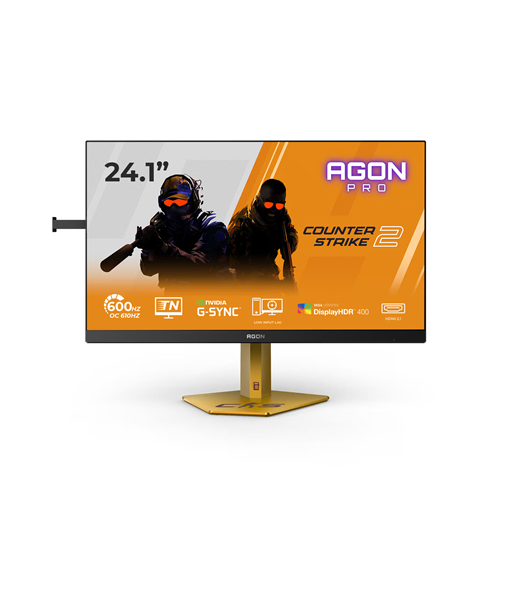 AOC CS24A, 24", TN, FHD, 16:9, 610 Hz, 0.5 ms, 1920 x 1080 pixels, 500 cd/m², HDMI ports quantity 2, Black/Orange