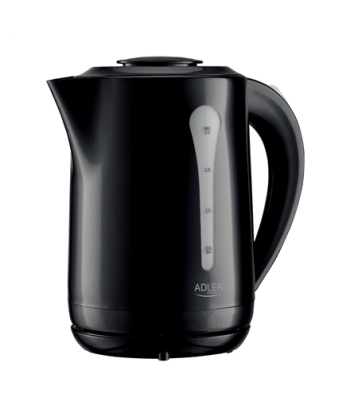 Adler Kettle, AD 1244, Electric, 1850 W, 2.5 L, Plastic, 360° rotational base, Black