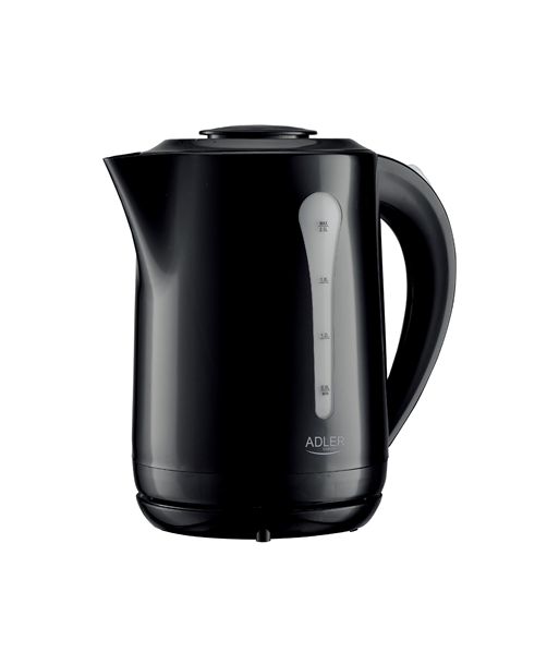 Adler Kettle, AD 1244, Electric, 1850 W, 2.5 L, Plastic, 360° rotational base, Black