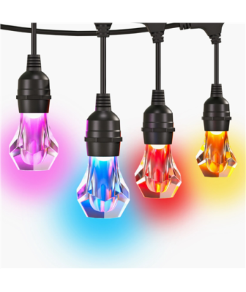 Nanoleaf Essentials Matter Smart Multicolour Outdoor String Lights Starter Kit 30m | 16M+