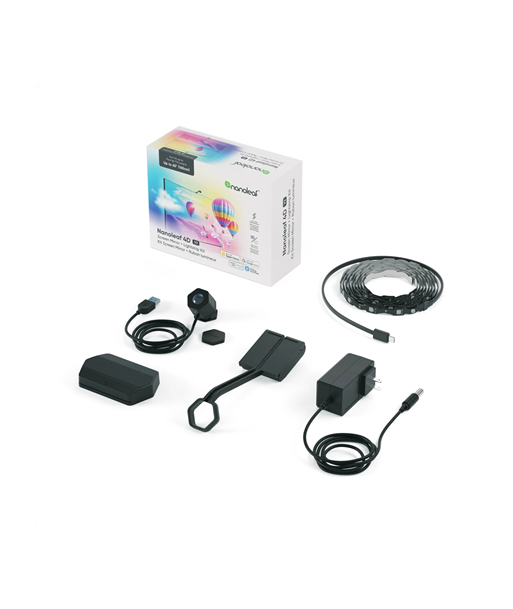 Nanoleaf 4D V2 TV Screen Mirror + Light Strips Kit (for TV & Monitor up to 65'') | 24 W | Multicolor RGB