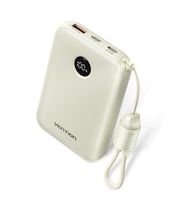 Внешний аккумулятор USB 10000MAH 22.5W/BEIGE FKAN0-C VENTION
