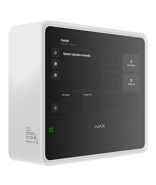 FIRE ALARM PANEL FIRE HUB/EN54 WHITE 125732 AJAX