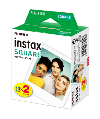Fujifilm, Instax Square Glossy Instant film (2x10pl), 86 x 72 mm, Image dimensions: 62 × 62 mm, Quantity 20