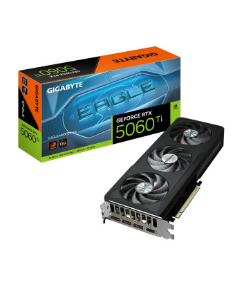 Graphics Card GIGABYTE NVIDIA GeForce RTX 5060 Ti 2617 MHz 8 GB GDDR7 128 bit PCI Express 5.0 Active GV-N506TEAGLEMAXOC-8GD