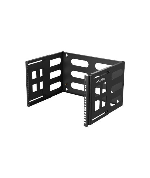 Lanberg Folding Bracket Wall-mount 19" 6U 497x400/240, Black
