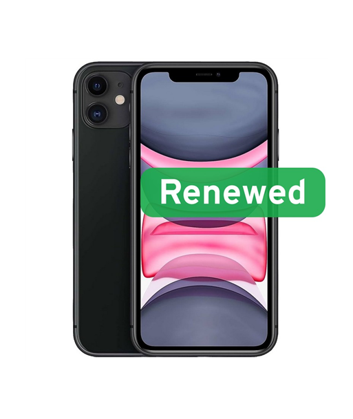 Grade B, Apple iPhone 11, 6.1" Liquid Retina IPS, LTE, 128GB, Black, iOS, Apple Renew