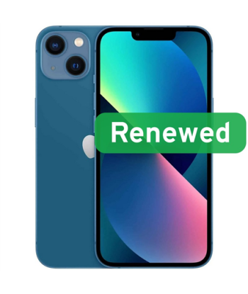 Grade A, Apple iPhone 13, 6.1" Super Retina XDR OLED, 5G, 128GB, Blue, iOS, Apple Renew