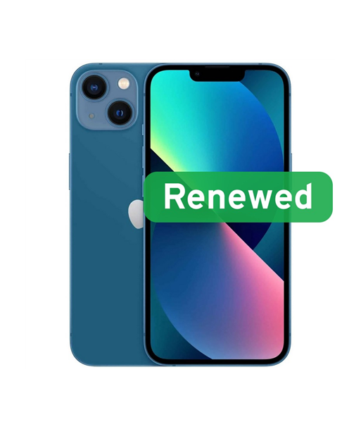 Grade A, Apple iPhone 13, 6.1" Super Retina XDR OLED, 5G, 128GB, Blue, iOS, Apple Renew