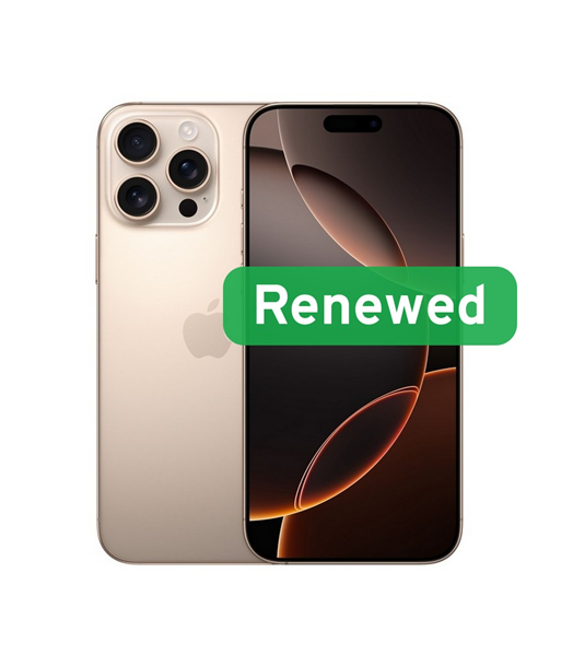 Grade A++, Apple iPhone 16 Pro Max, 6.9" OLED, 5G, 256GB, Desert Titanium, iOS, Apple Renew