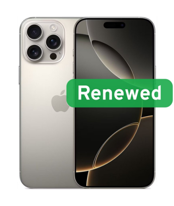 Grade B, Apple iPhone 16 Pro, 6.3" OLED, 5G, 256GB, Natural Titanium, iOS, Apple Renew