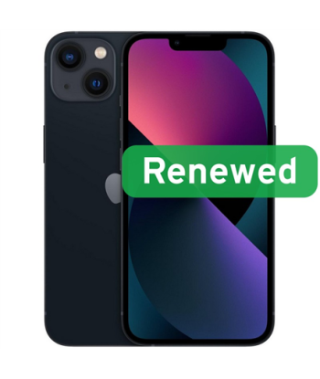 Grade C, Apple iPhone 13, 6.1" Super Retina XDR OLED, 5G, 128GB, Midnight, iOS, Apple Renew