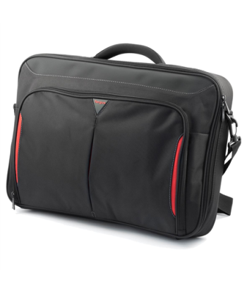 Targus, CN418EU, Clamshell Laptop Bag, Briefcase, Black/Red, 17-18", Shoulder strap