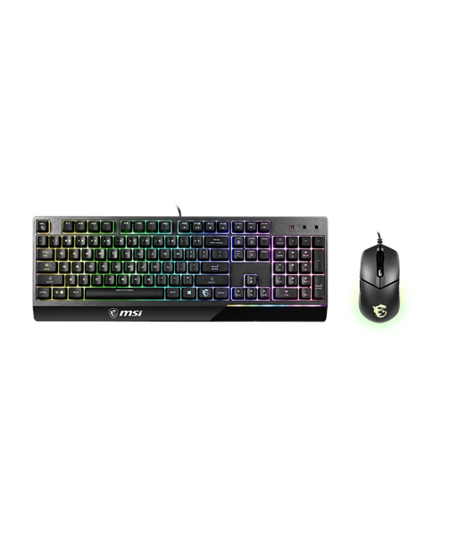 Клавиатура MSI, Vigor GK30 COMBO, and Mouse Set, Wired, RGB LED light, US