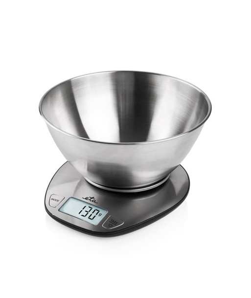 Кухонные весы ETA, ETA677890000 Dori, Maximum weight (capacity) 5 kg, Graduation 1 g, Display type LCD, Stainless steel