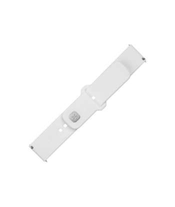Fixed, Sporty Strap Set with Quick Release 22mm for smartwatch, 160-235 mm, White, Silicone