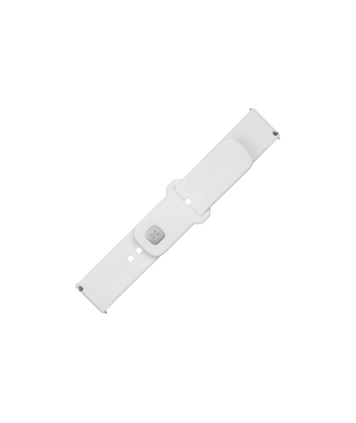 Fixed, Sporty Strap Set with Quick Release 22mm for smartwatch, 160-235 mm, White, Silicone