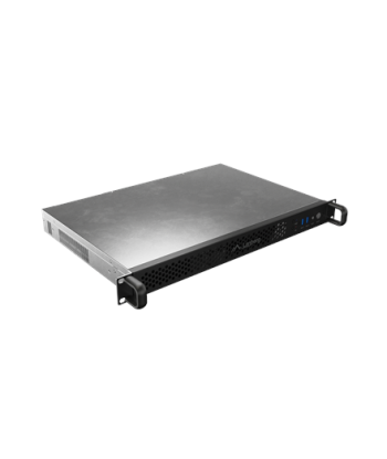 Lanberg Rackmount server chassis ITX 300/10 19"/1U | SC01-3001-10B | Black