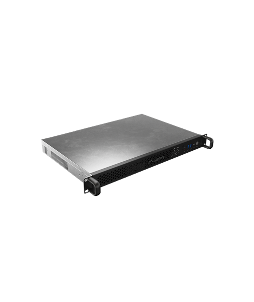 Lanberg Rackmount server chassis ITX 300/10 19"/1U | SC01-3001-10B | Black