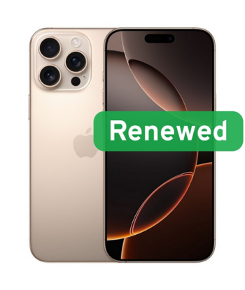 Grade B, Apple iPhone 16 Pro, 6.3" Super Retina XDR OLED, 5G, 256GB, Desert Titanium, iOS, Apple Renew